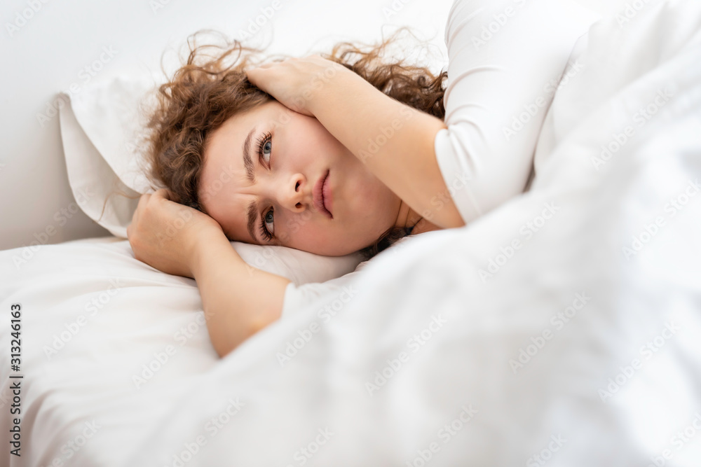 Young Caucasian woman worried and depressed to problems in the relationship. Young Caucasian woman worried and depressed to problems in the relationship.
