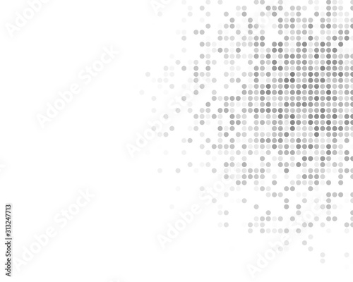 Gray White Random Dots Background, Creative Design Templates