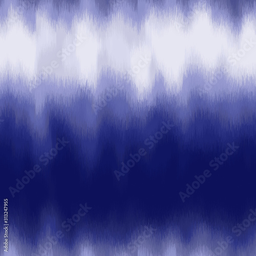 Unnatural different digital tie dye like psychedelic grungy indigo navy blue seamless repeat vector eps 10 pattern swatch.