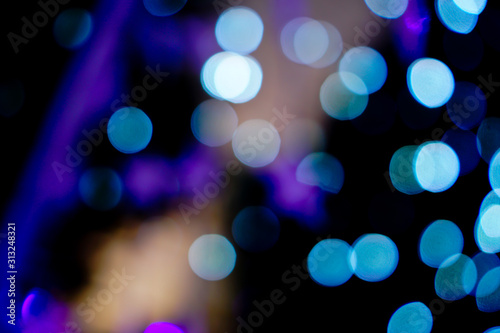 Blue bokeh for background usage.