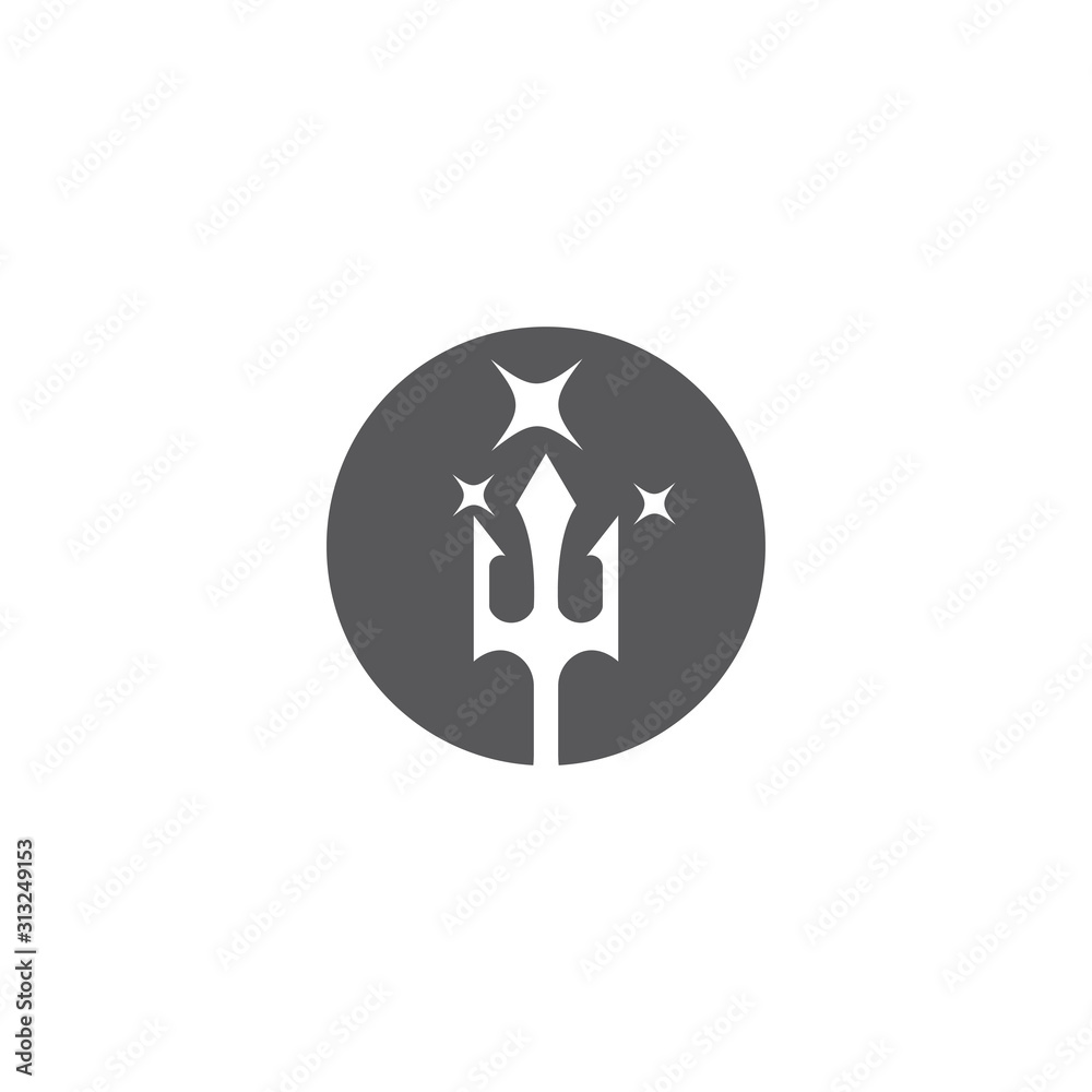 Trident Logo Template vector icon Trident Logo Template vector icon
