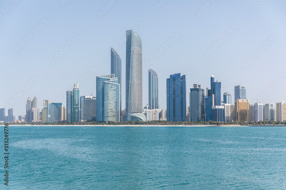Fototapeta premium Skyline Abu Zabi