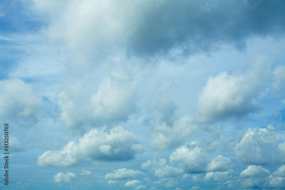 Obraz premium Fluffy Clouds In Blue Sky. Background From Clouds.