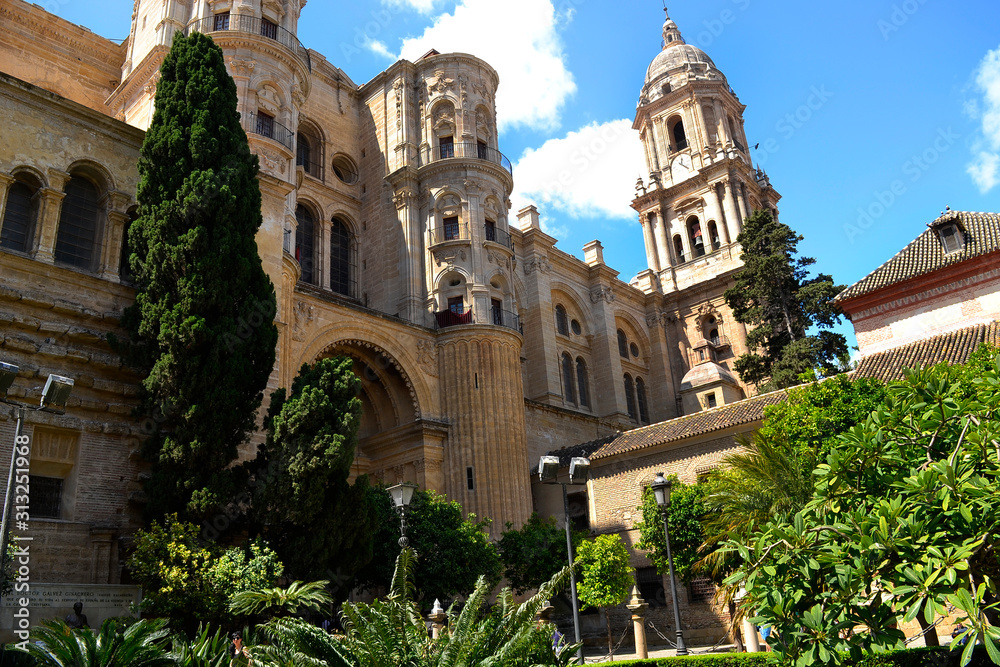 Spanish church in Malaga city