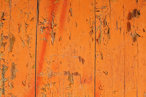 Orange Wooden Background  Wood Texture with paint