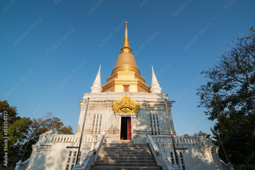 Naklejka premium THAILAND MAE SAI PHRA MAHA CHEDI TEMPLE