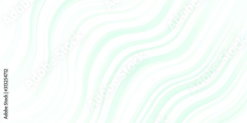 Light Green vector background with curved lines. Gradient illustration in simple style with bows. Design for your business promotion.