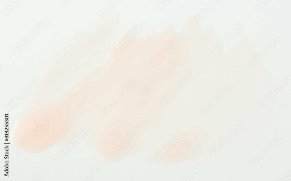 Clear brown paint stain isolated Clear brown paint stain isolated