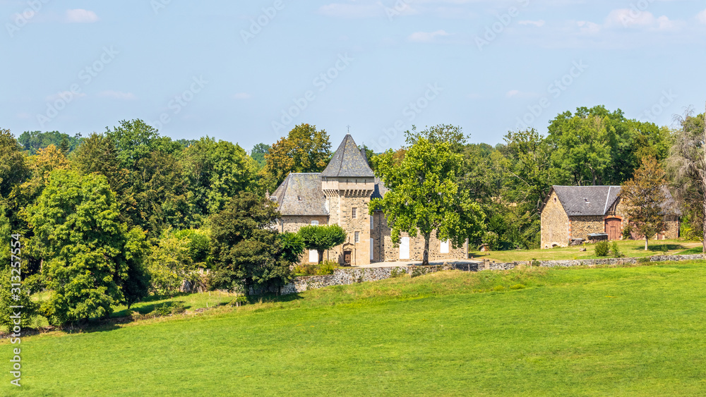 Fields and agriculture in Correze (France Fields and agriculture in Correze (France