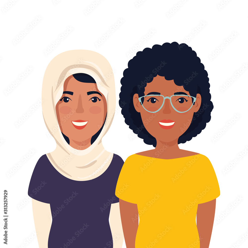 group of beautiful women avatar character vector illustration design group of beautiful women avatar character vector illustration design