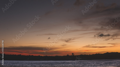 sunset at sea