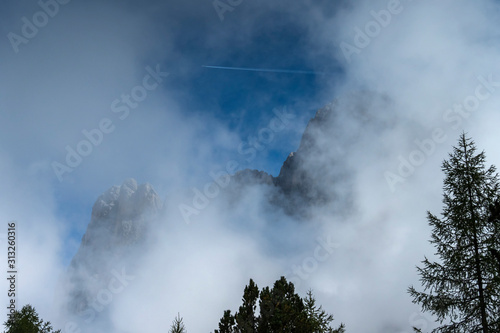 Alto Adige Alps sunny cloudy day