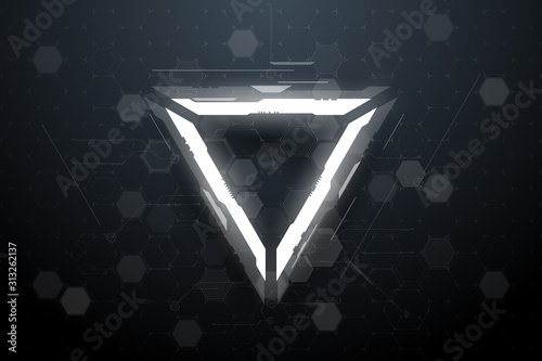 Virtual technology futuristic user interface