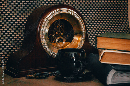 vintage gramophone on a background