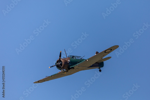 Fotografie Old World War 2 navy bomber plane USA