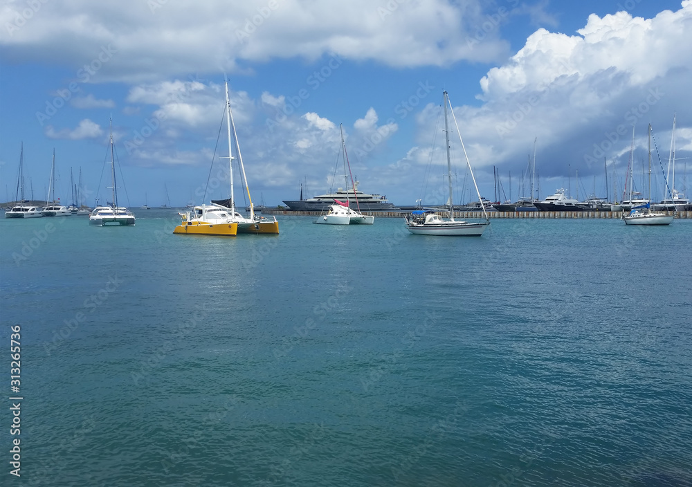 Harbor in Saint Martin