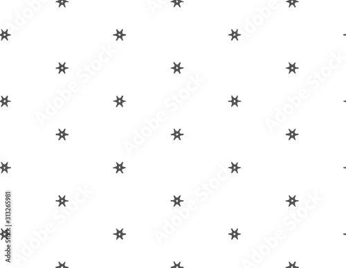Abstract geometric pattern in ornamental style. Black and white color. Seamless design texture.