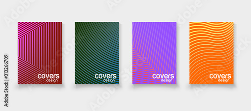 Abstract vector covers design template. Geometric gradient background. Background for decoration presentation, brochure, catalog, poster, book, magazine