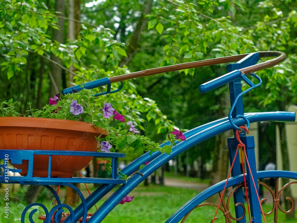 stand for flowers in the form of a Bicycle, Moscow.