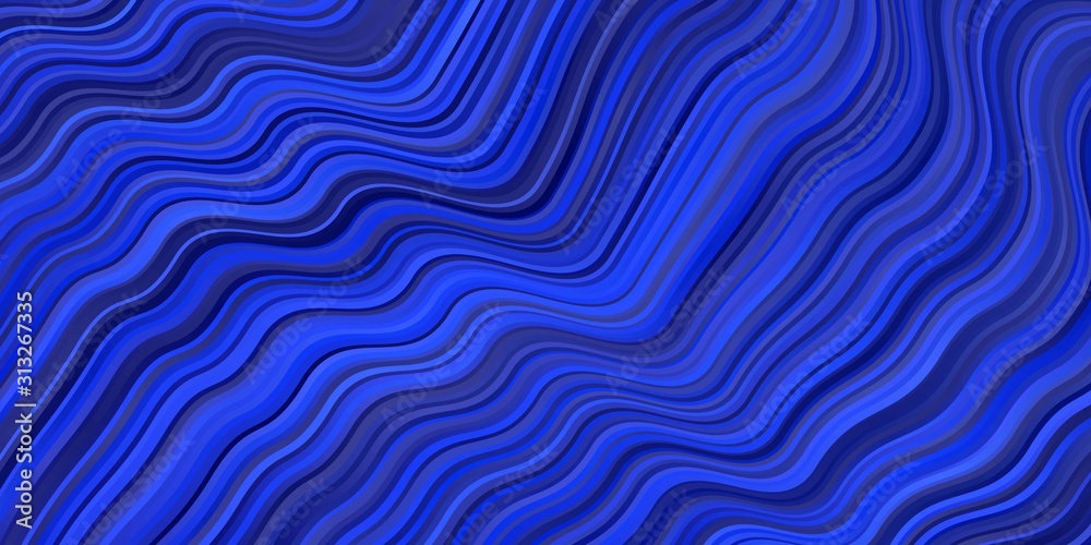 Dark BLUE vector template with curved lines. Brand new colorful illustration with bent lines. Template for your UI design. Dark BLUE vector template with curved lines. Brand new colorful illustration with bent lines. Template for your UI design.