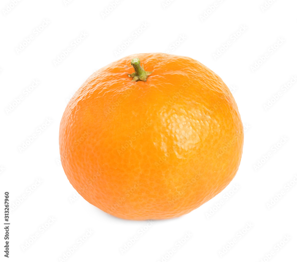 Fresh ripe juicy tangerine isolated on white Fresh ripe juicy tangerine isolated on white