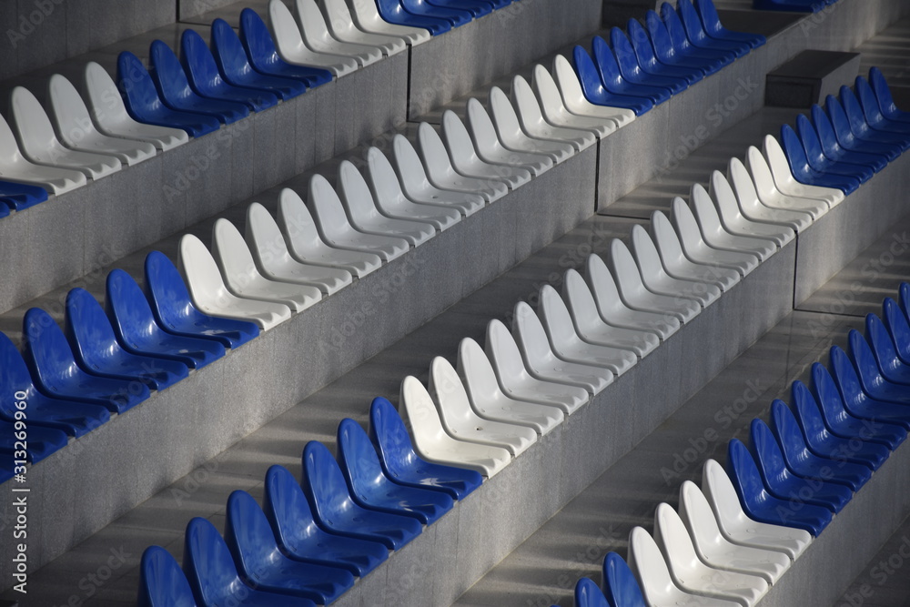 Fototapeta premium bleachers in a swimming pool