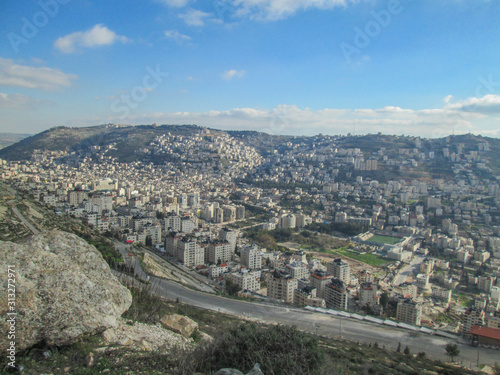 Obraz na płótnie The city of Nablus in Palestine w salonie