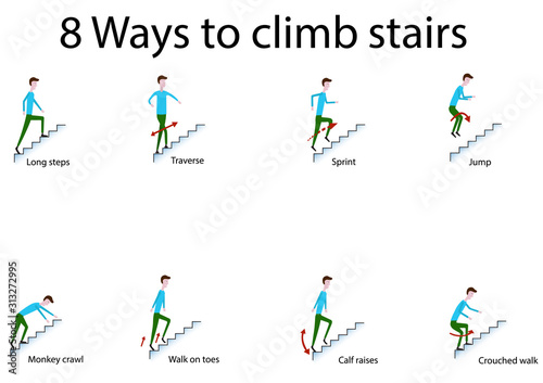 ways to climb the stairs