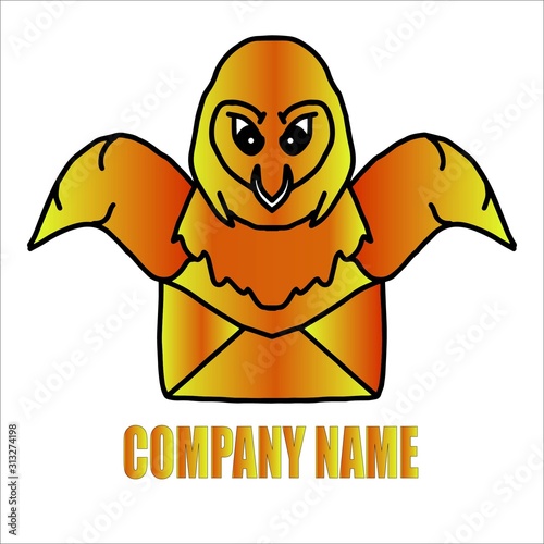 bird with a letter
