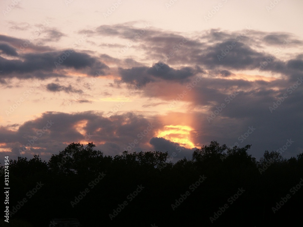 Obraz premium Coucher de soleil ciel