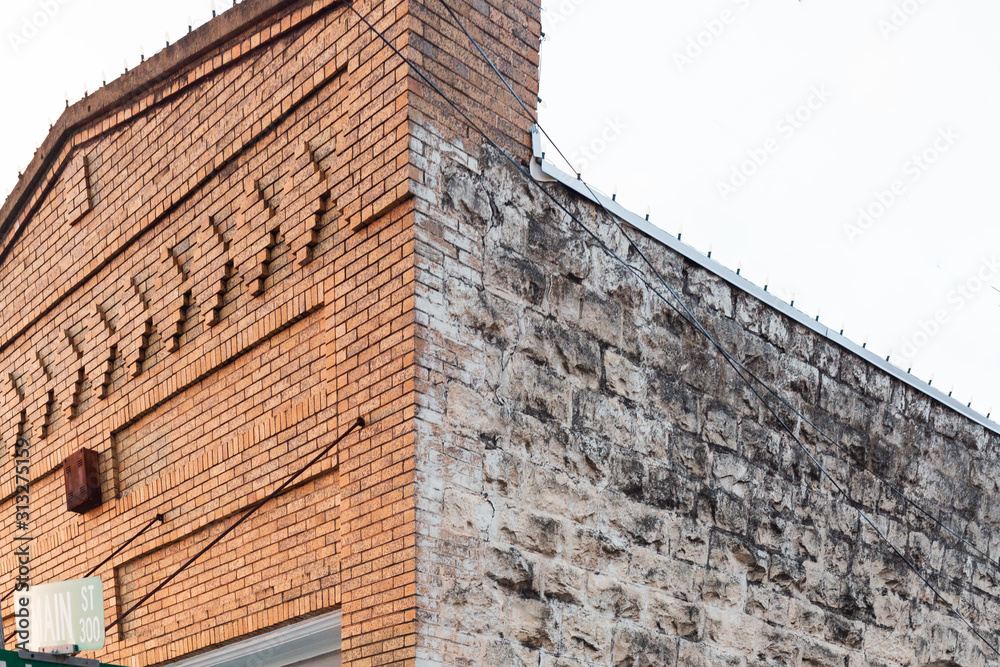 Town of Florence in central Texas was established in the 1850s and built of Texas limestone from local quarries Town of Florence in central Texas was established in the 1850s and built of Texas limestone from local quarries