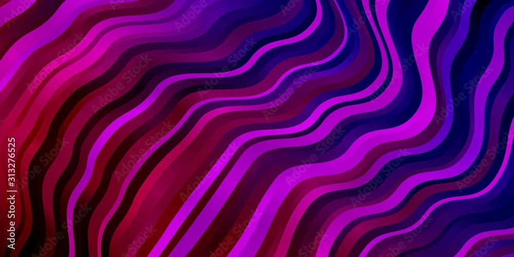 Dark Blue, Red vector pattern with curved lines. Colorful geometric sample with gradient curves. Template for your UI design. Dark Blue, Red vector pattern with curved lines. Colorful geometric sample with gradient curves. Template for your UI design.