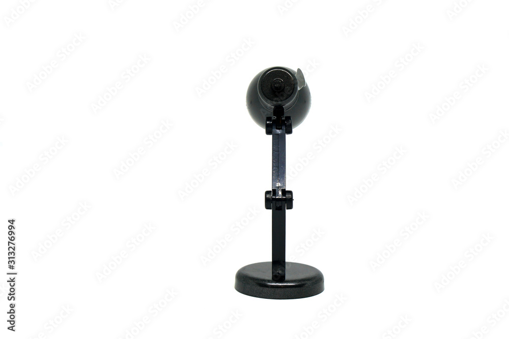 Black table lamp isolated white background - interior design - vintage style Black table lamp isolated white background - interior design - vintage style