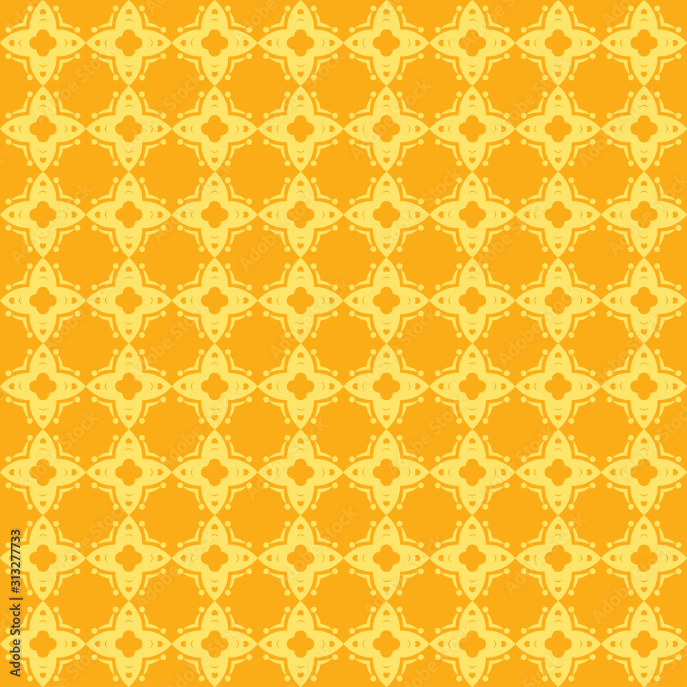 Modern yellow seamless pattern for your design. Wallpaper texture