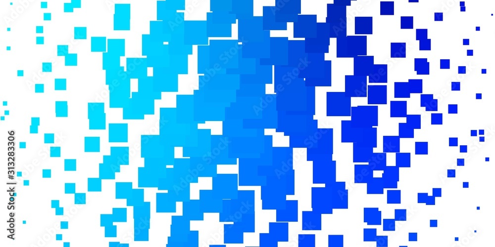 Fototapeta premium Light BLUE vector pattern in square style. Modern design with rectangles in abstract style. Design for your business promotion.