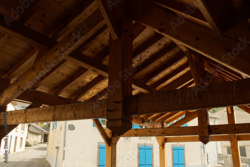 Lavoir dans le village de Aste  dans la Vallée d'Ossau dans les Pyrénées Atlantique © Ayma