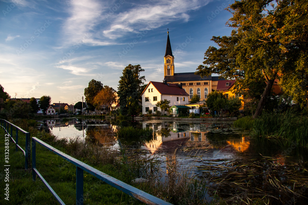 the beautiful village Bärnsdorf in saxony