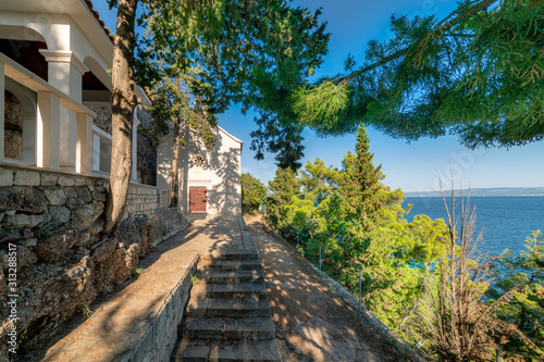 Gospe od Prizidnice, Ciovo island, Croatia - beautiful Mediterranean coast landscape in Dalmatia.