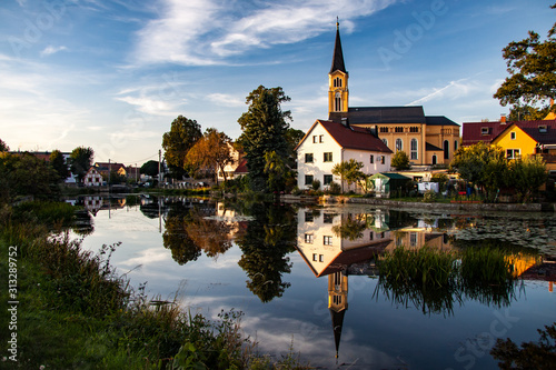 village Bärnsdorf in saxony photo