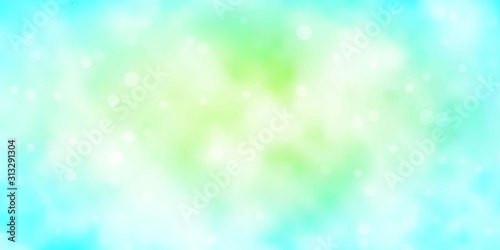Light BLUE vector layout with bright stars. Colorful illustration with abstract gradient stars. Theme for cell phones.