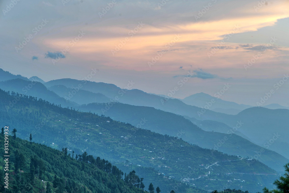Fototapeta premium Swat Valley in North West Pakistan, taken in August 2019
