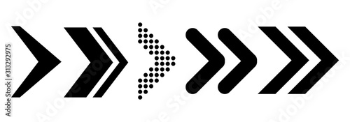 Wallpaper Mural Arrows vector collection with elegant style and black color. Arrow vector collection. Modern simple arrows. Vector illustration Torontodigital.ca