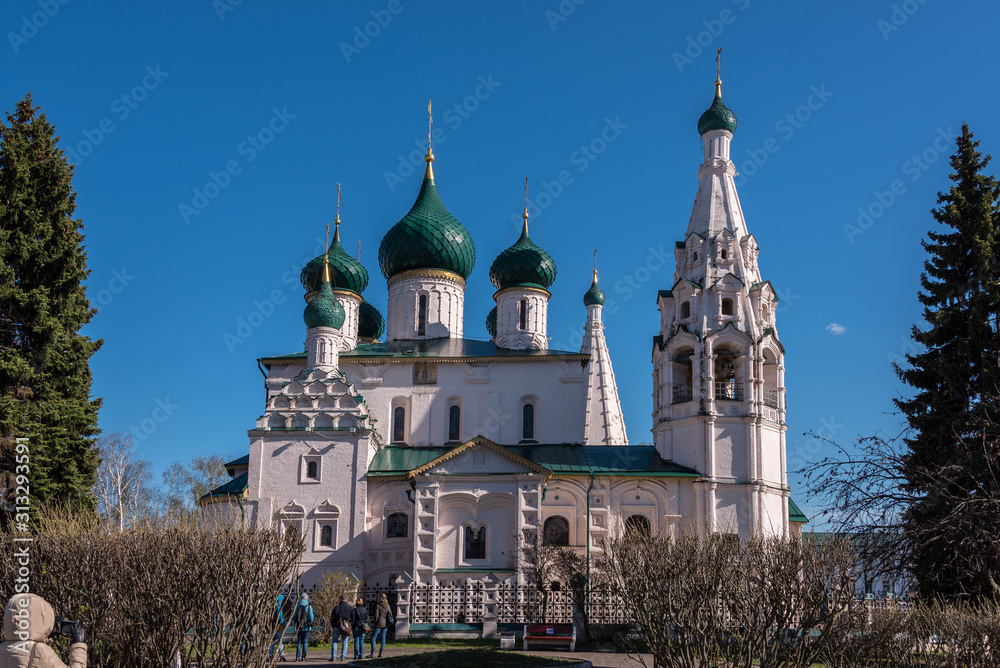 Ancient Temple of Elijah the Prophet in the city of Yaroslavl