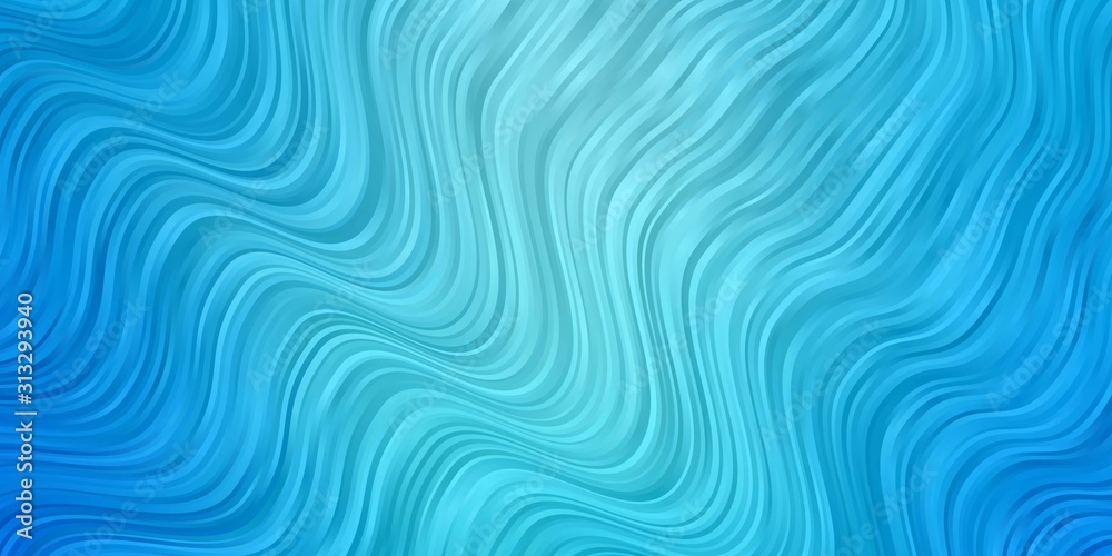 Light BLUE vector backdrop with curves. Bright illustration with gradient circular arcs. Pattern for booklets, leaflets. Light BLUE vector backdrop with curves. Bright illustration with gradient circular arcs. Pattern for booklets, leaflets.