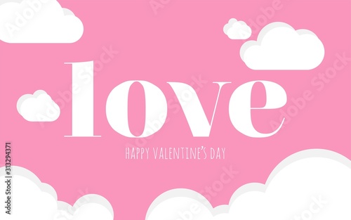 valentines day background with heart.