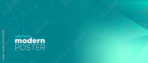 Polygonal Landing Page. Abstract Geometric 
