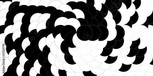 Dark BLUE vector backdrop with dots. Modern abstract illustration with colorful circle shapes. Design for your commercials.