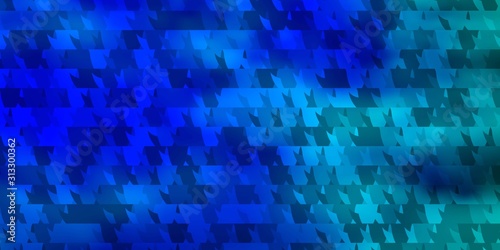 Light Blue  Green vector template with crystals  triangles.