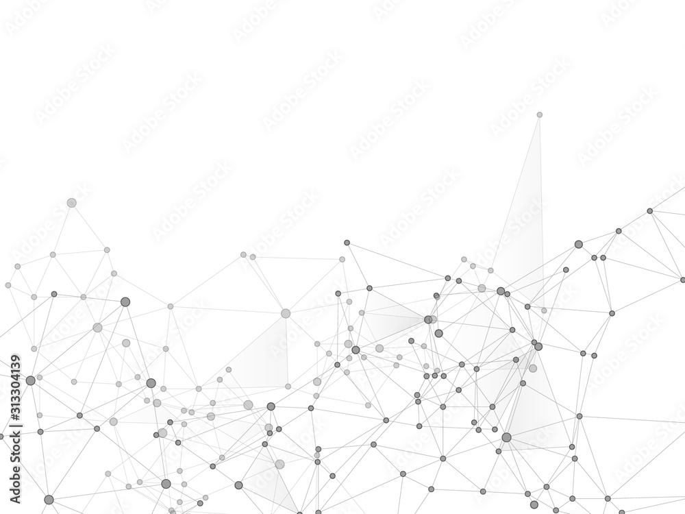 Block chain global network technology concept.