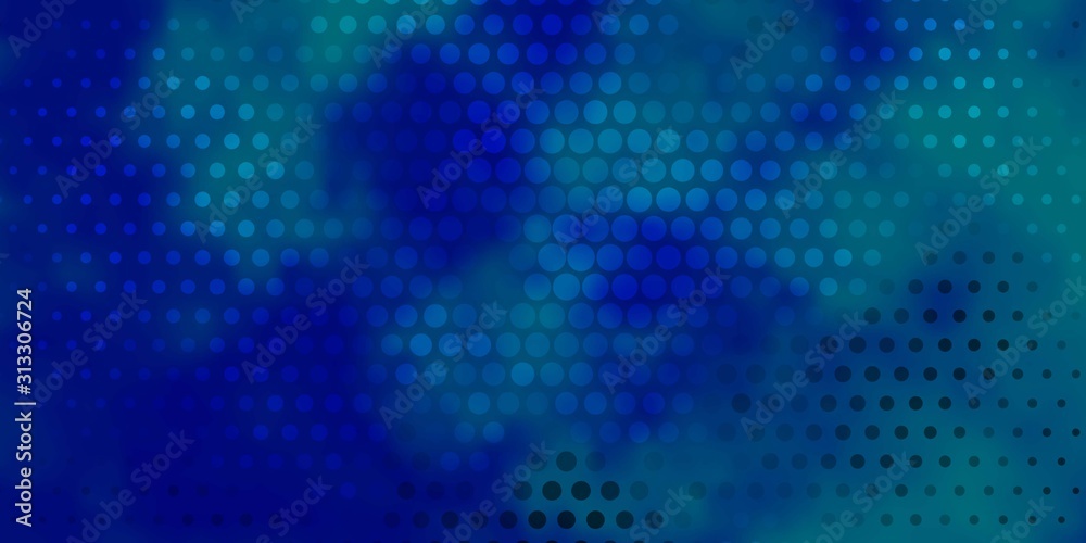 Light BLUE vector layout with circle shapes. Abstract illustration with colorful spots in nature style. Pattern for business ads.